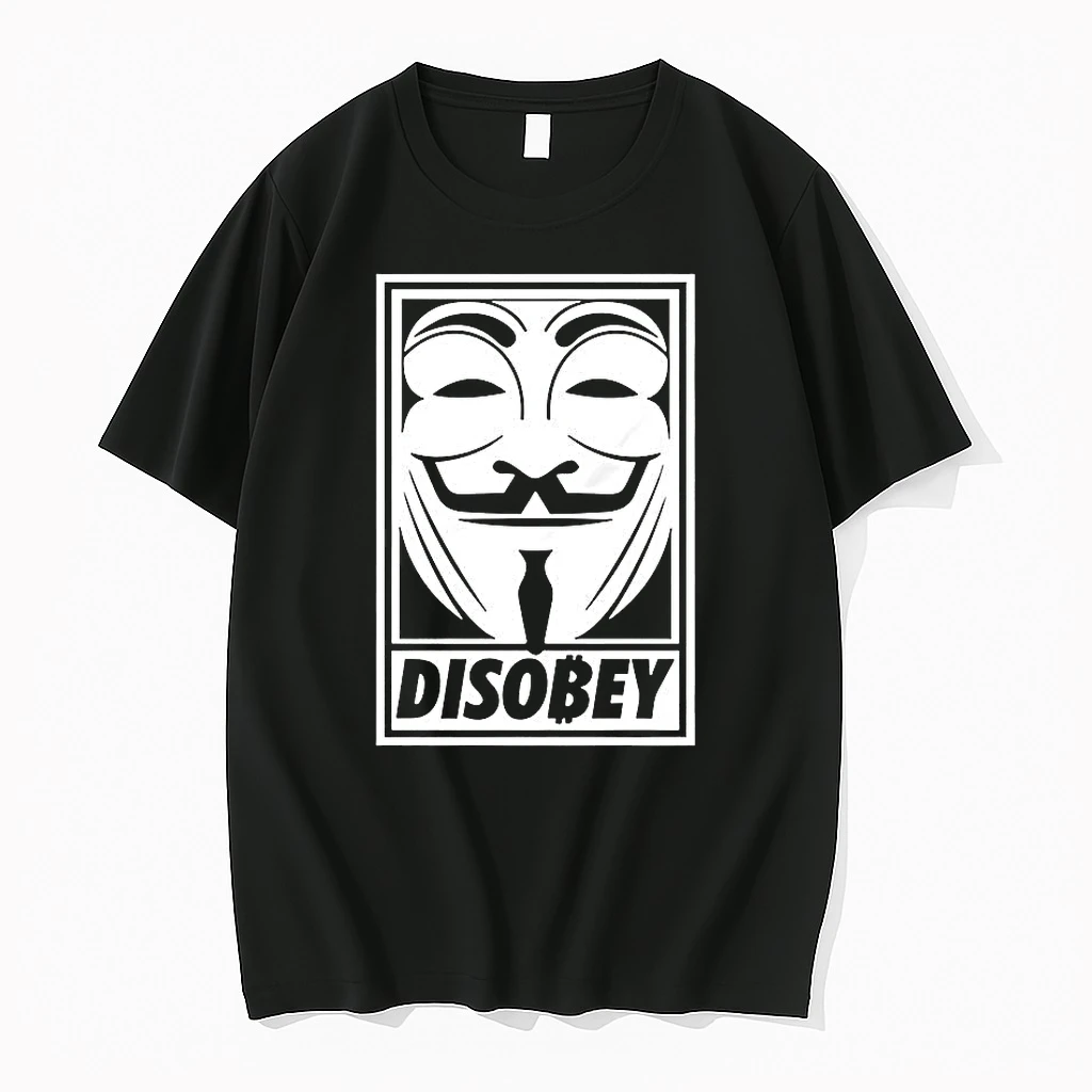 Discobey Guy Fawkes Mask V For Vendetta Shirts