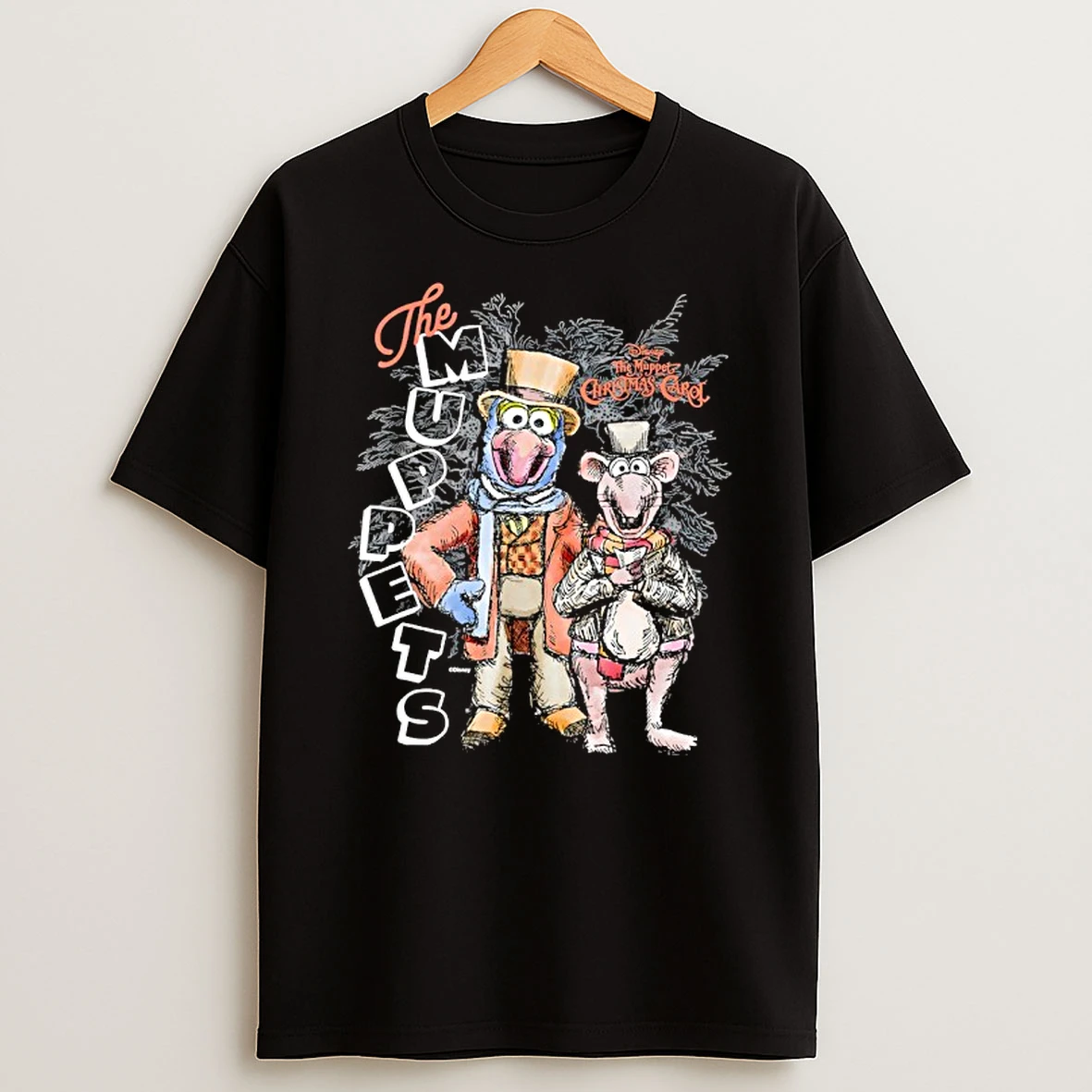 Disney The Muppet Christmas Carol Gonzo Rizzo Sketch Shirts