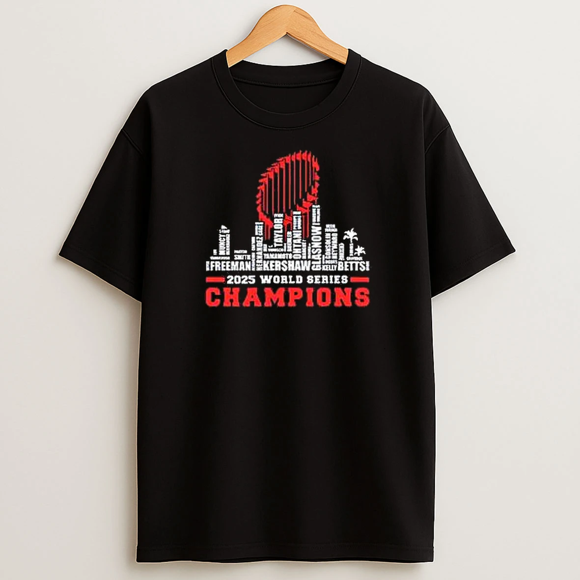 Dodgers 2025 World Series Champions All Team Player T Shirts