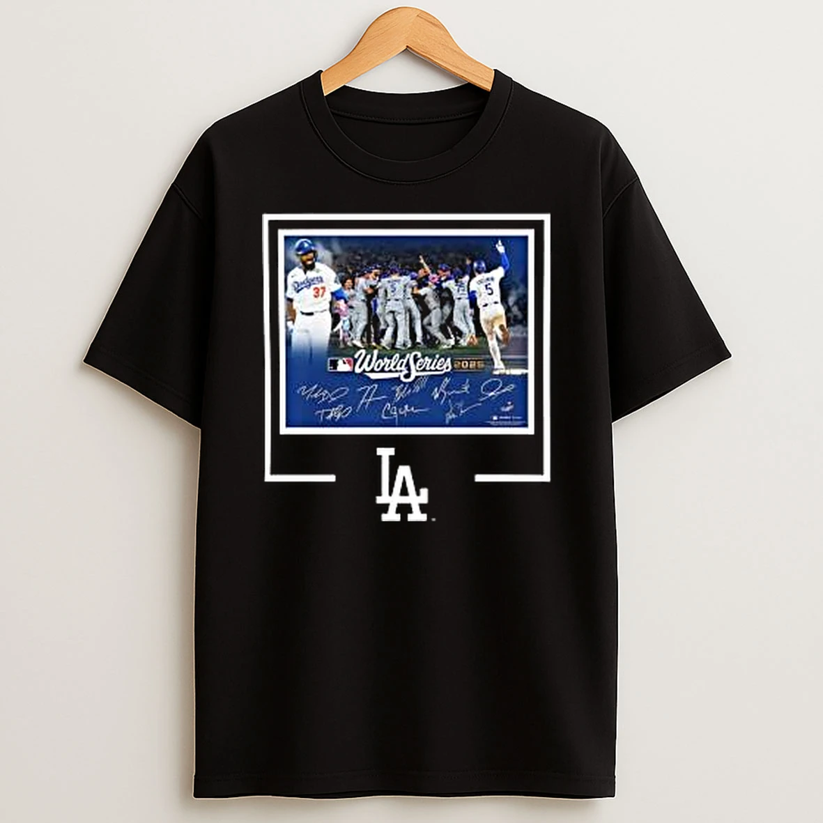 Dodgers Autographed World Series Signatures Shirts