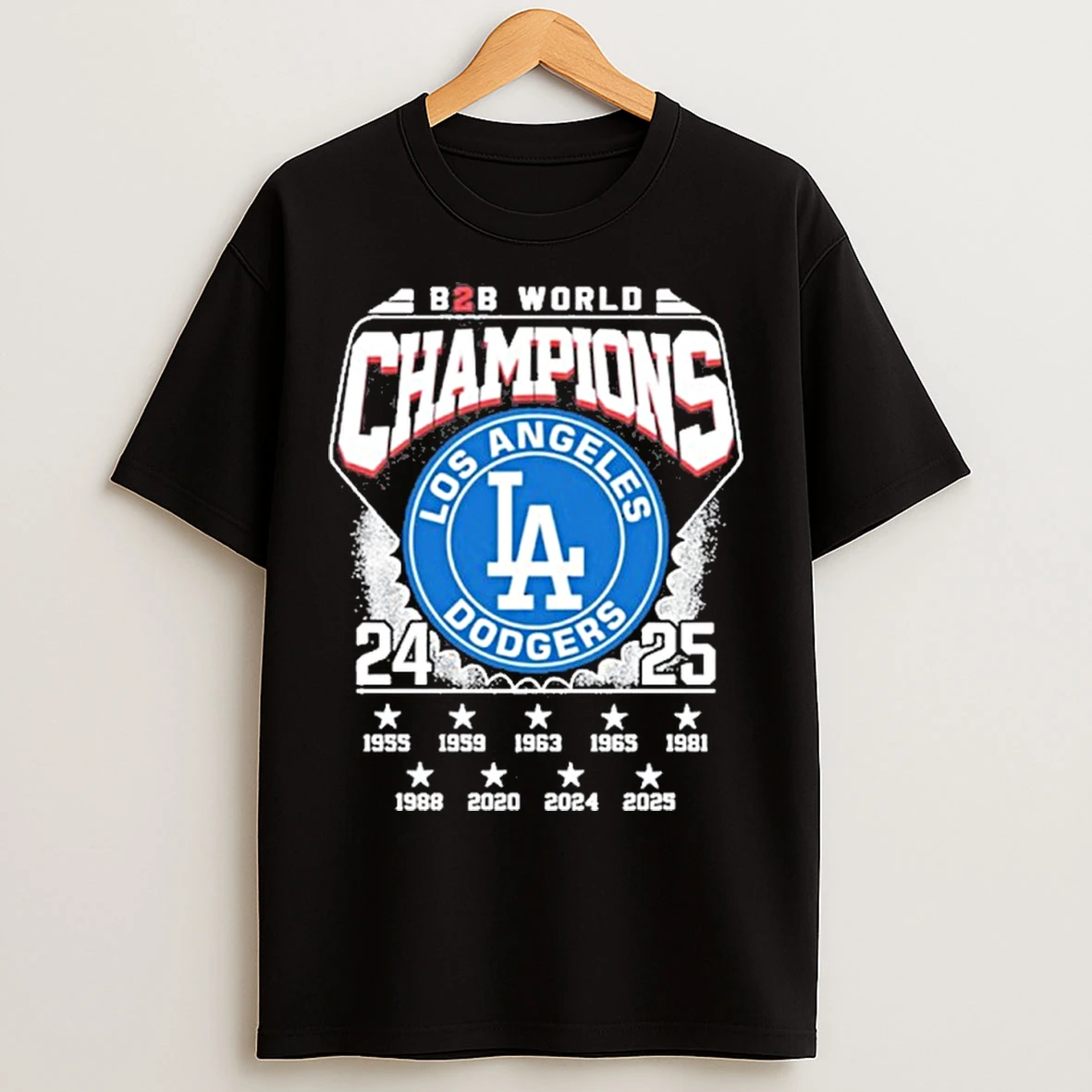 Dodgers B2b World Champs T Shirts