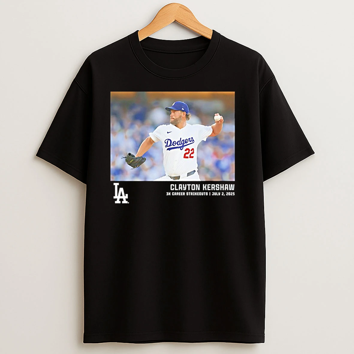 Dodgers Clayton Kershaw 3k Career Strikeouts Micro Moments T Shirts