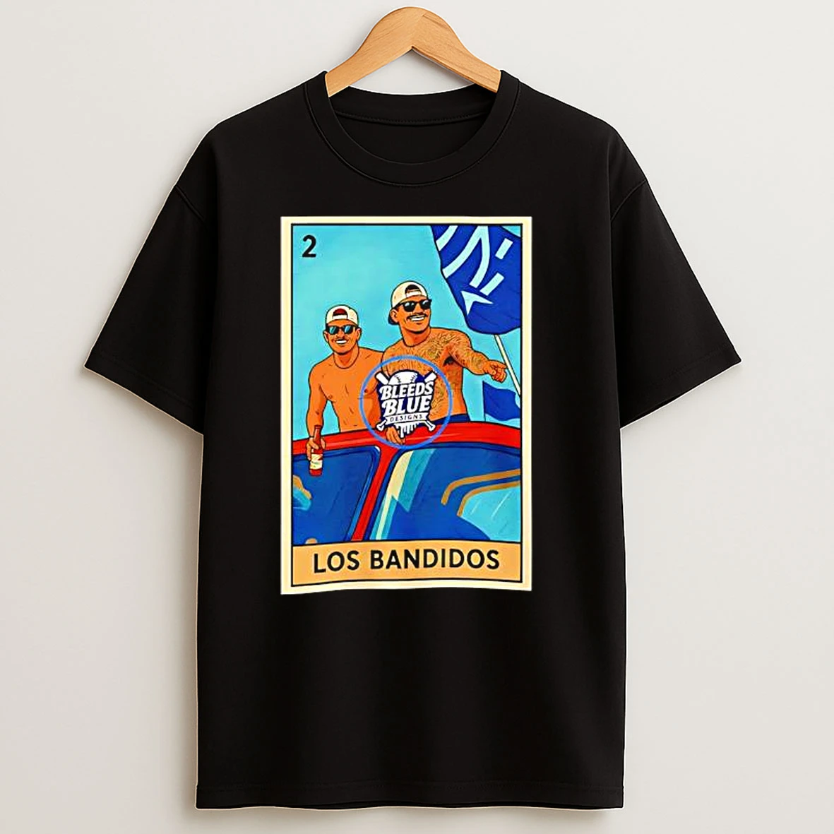 Dodgers Kike And Banda Los Bandidos Loteria Card T Shirts