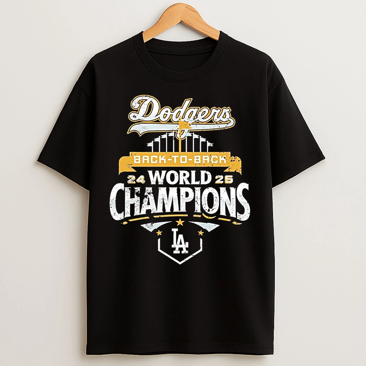 Dodgers Back To Back 2025 World Champions T Shirts