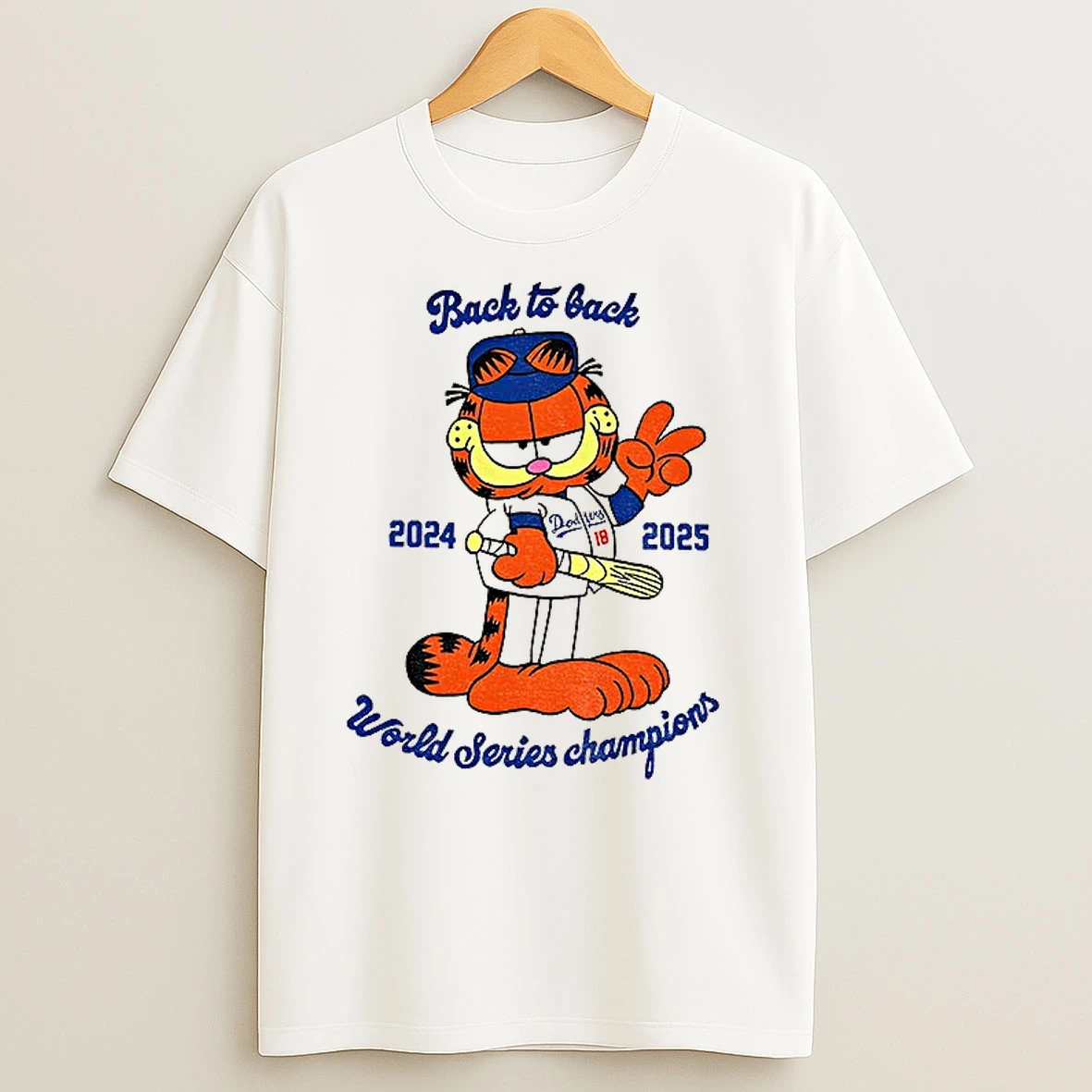 Dodgers Orange Cat Back To Back 2024 2025 World Series Champions T Shirts