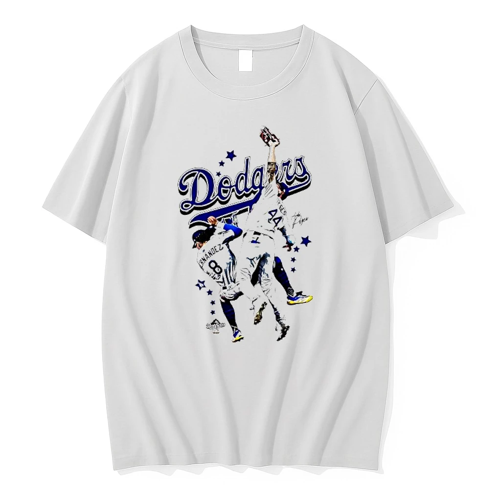 Dodgers Players Hernandez 8 And Pages 44 Signatures Graphic Shirts