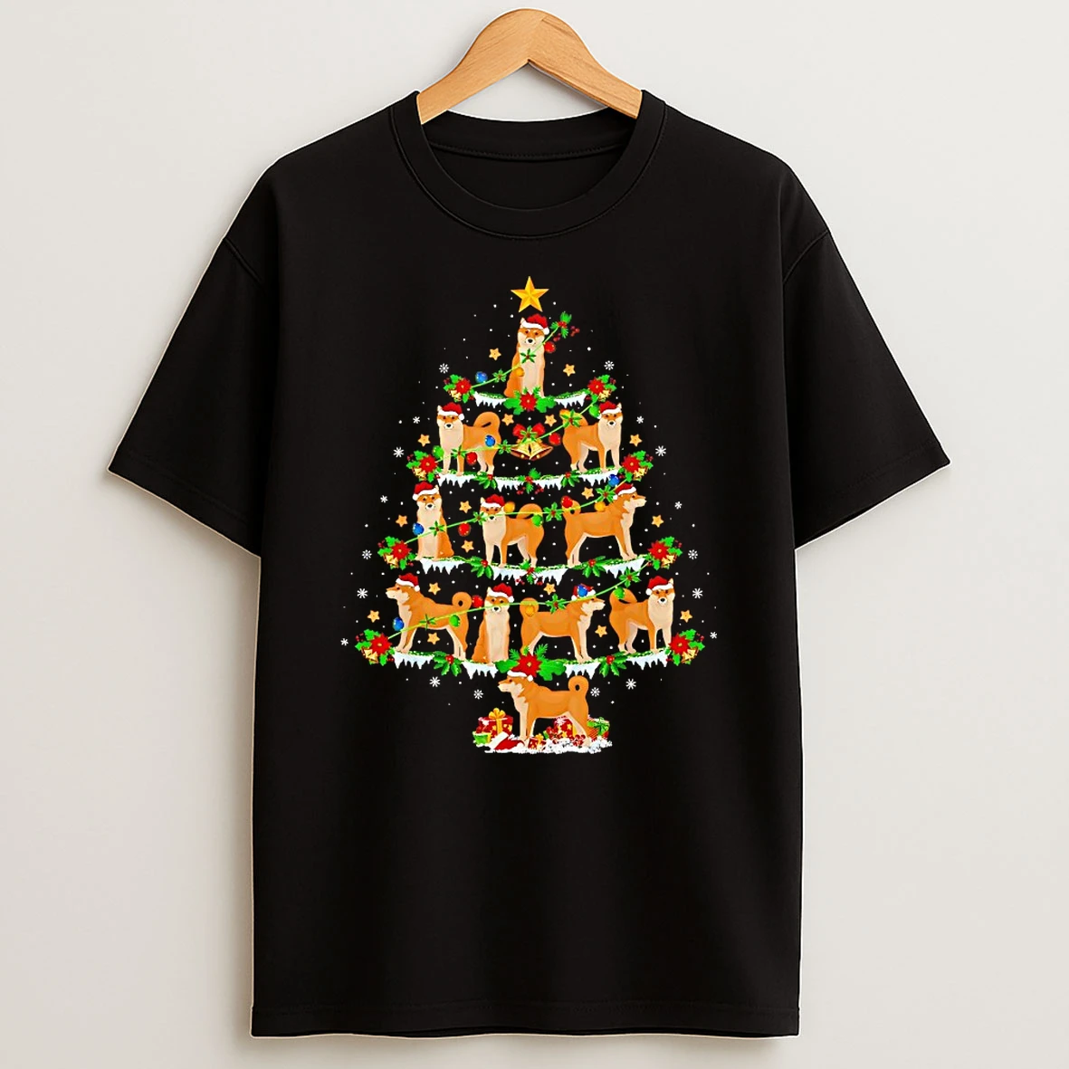 Dog Shiba Inu Christmas Tree Shirts
