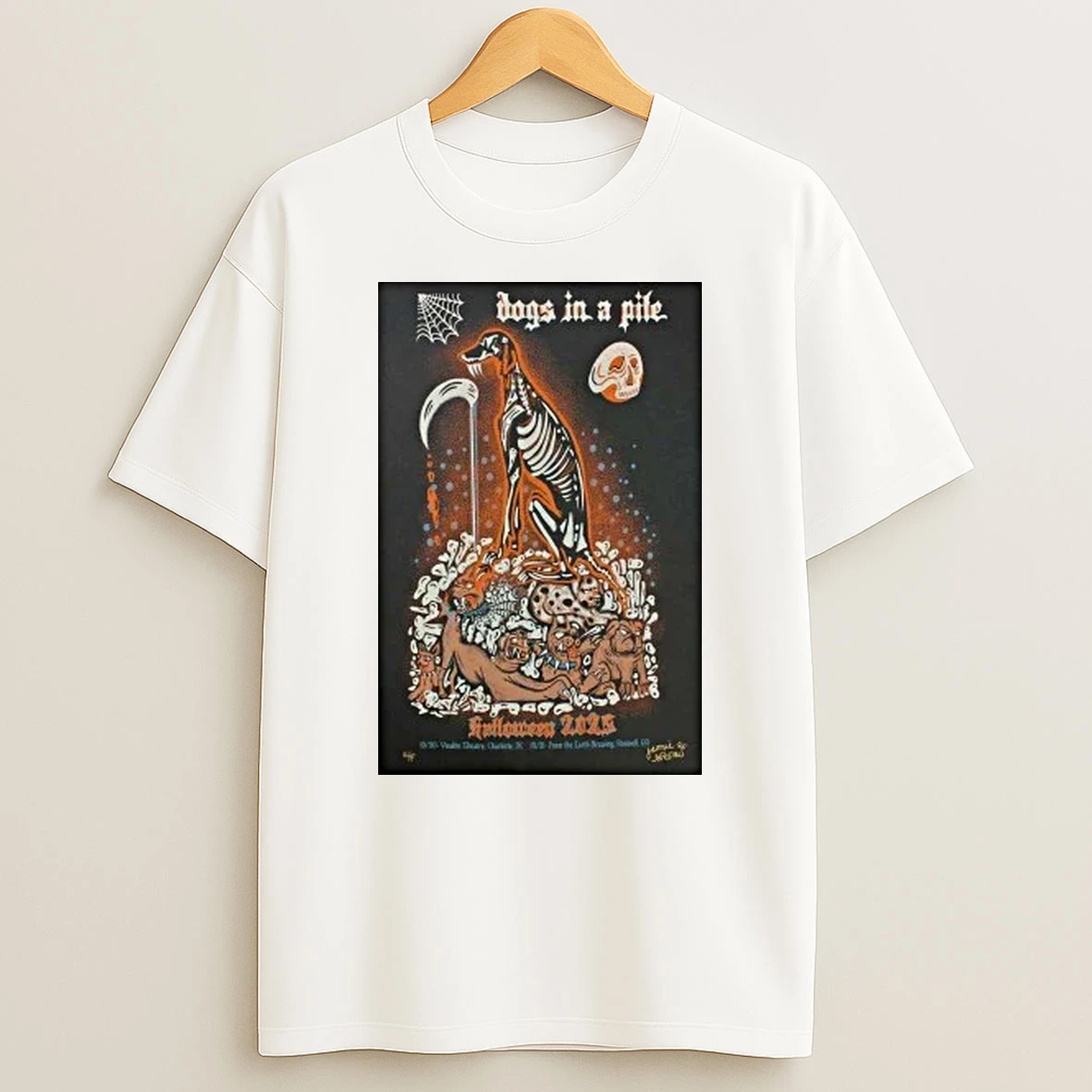 Dogs In A Pile Oct 30 2025 Visulite Theatre Charlotte Nc Shirts