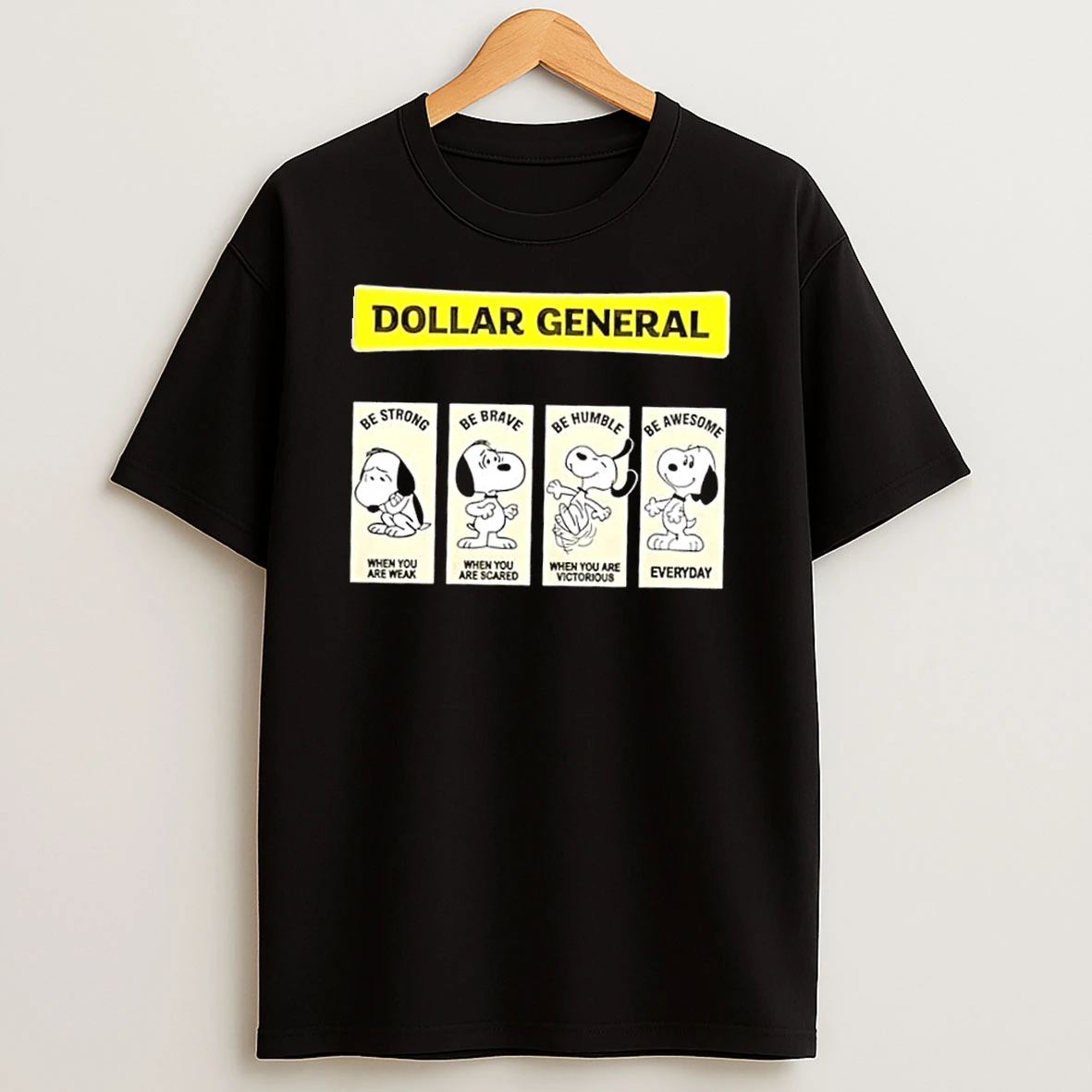 Dollar General X Snoopys Emotional States Shirts