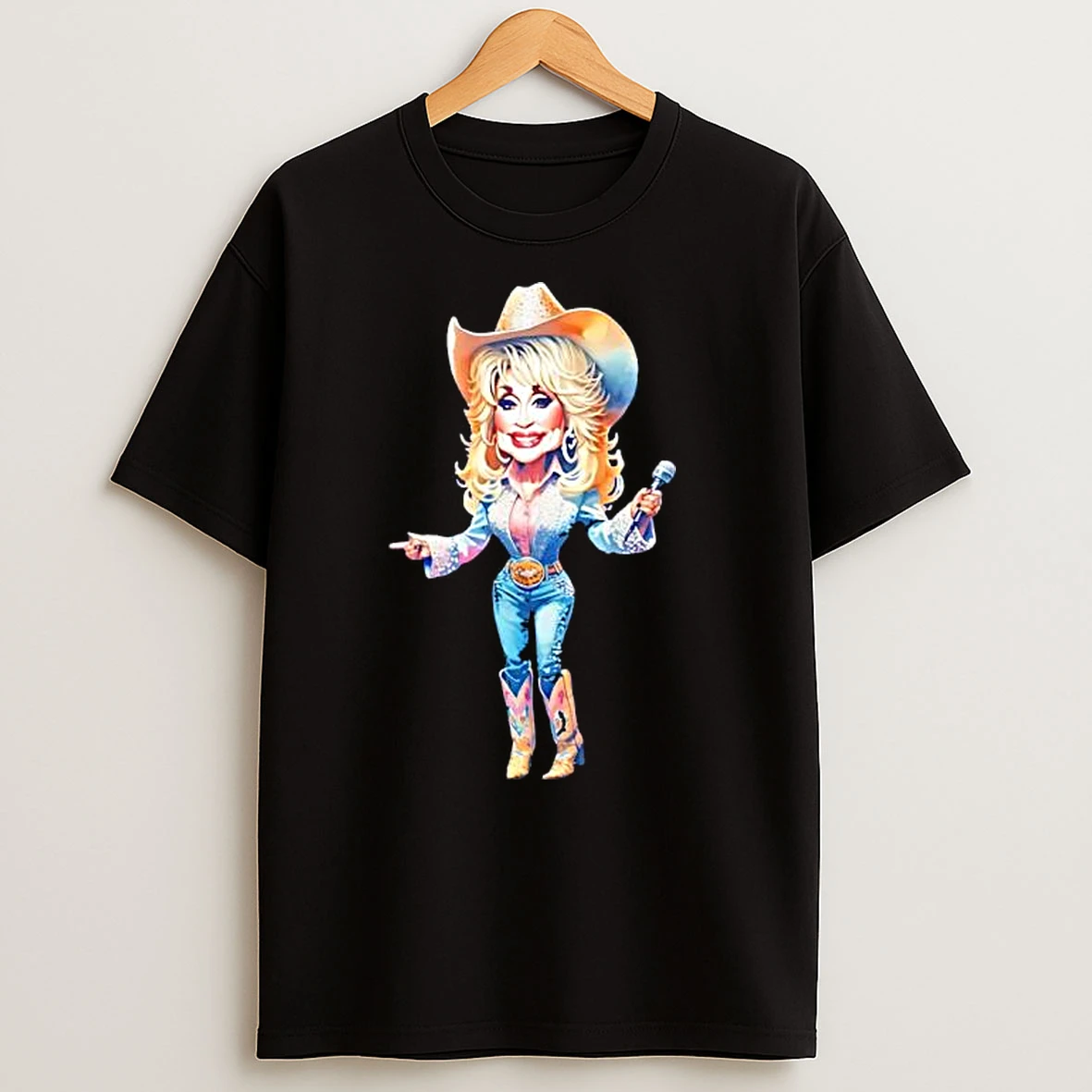 Dolly Parton Caricature Of American Singer Songwriter T Shirts