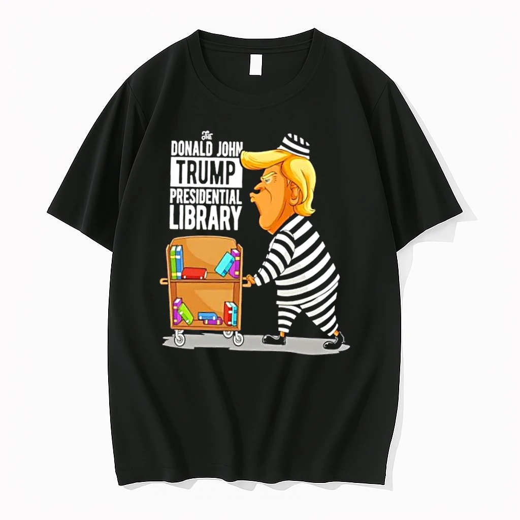 Donald John Trump Prison Presidential Library Shirts