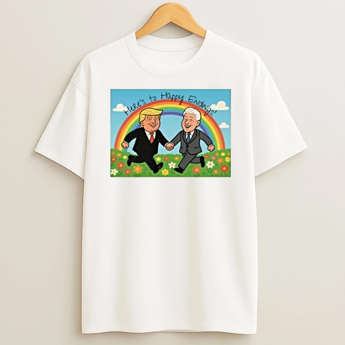Donald Trump Bill Clinton Happy Ending Shirts