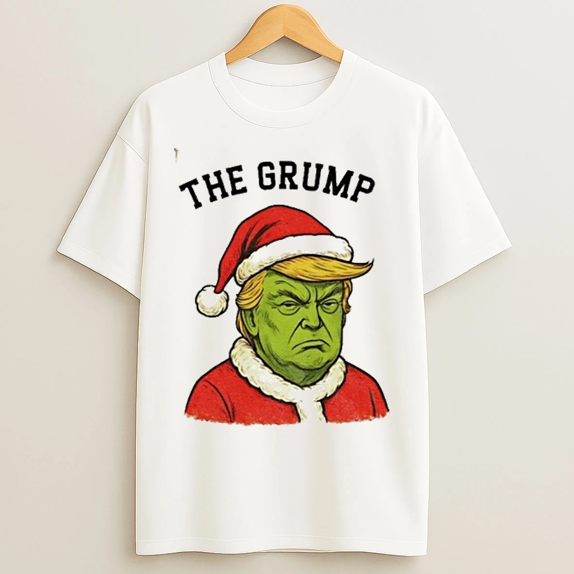 Donald Trump X Grinch The Grump Santa Claus Anti Trump Merry Christmas T Shirts
