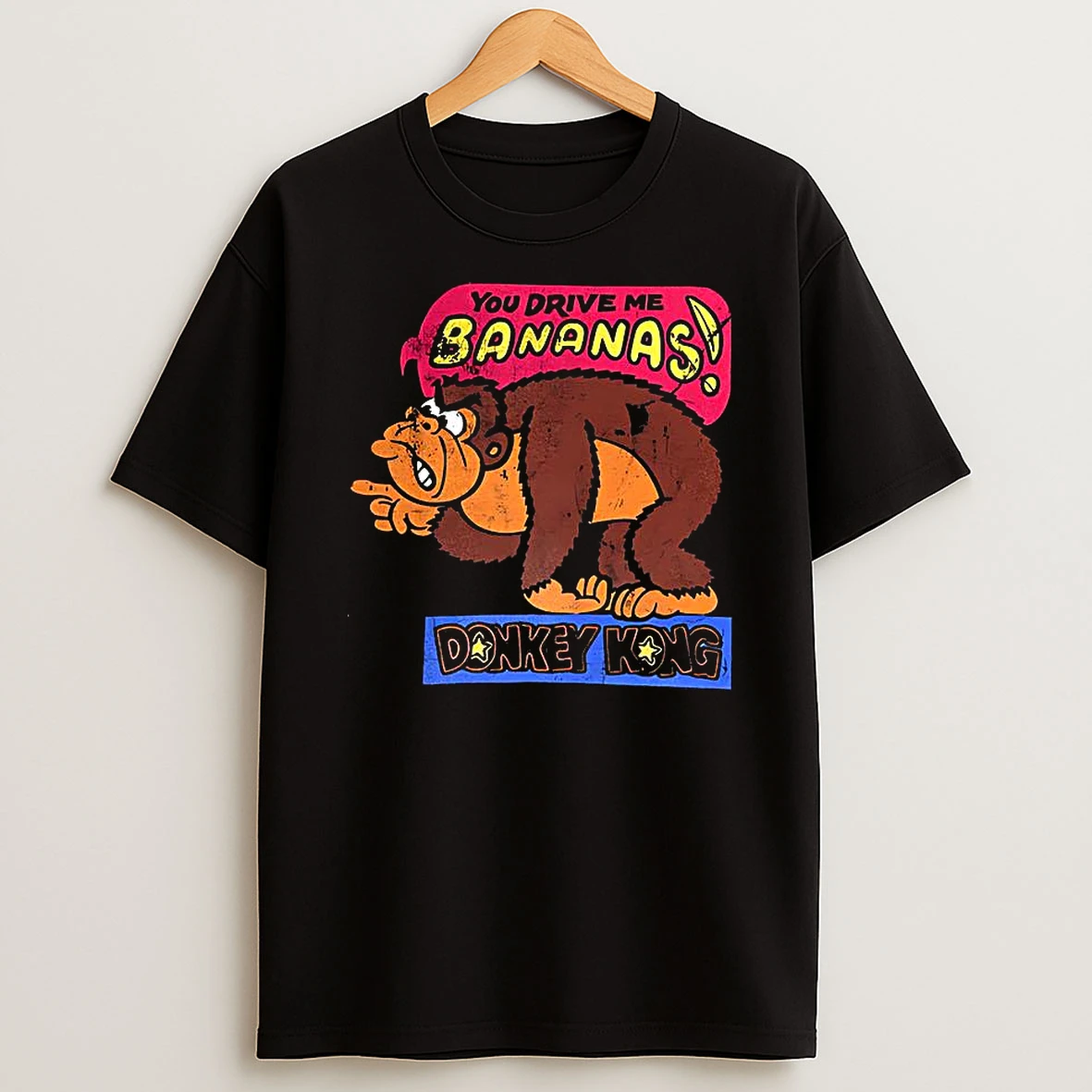 Donkey Kong You Drive Me Bananas Classic Video Game Vintage Shirts