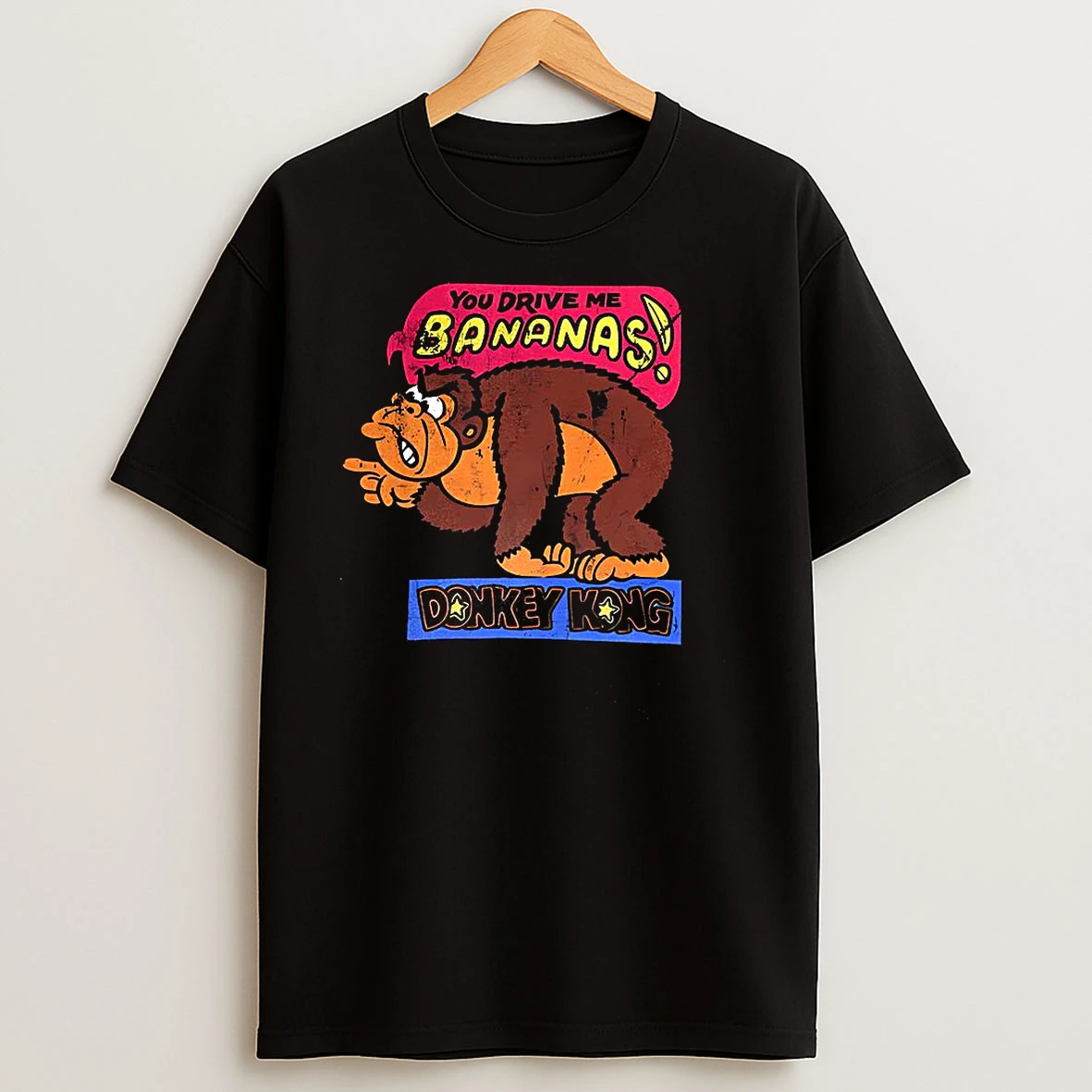 Donkey Kong You Drive Me Bananas Classic Video Game Vintage T Shirts