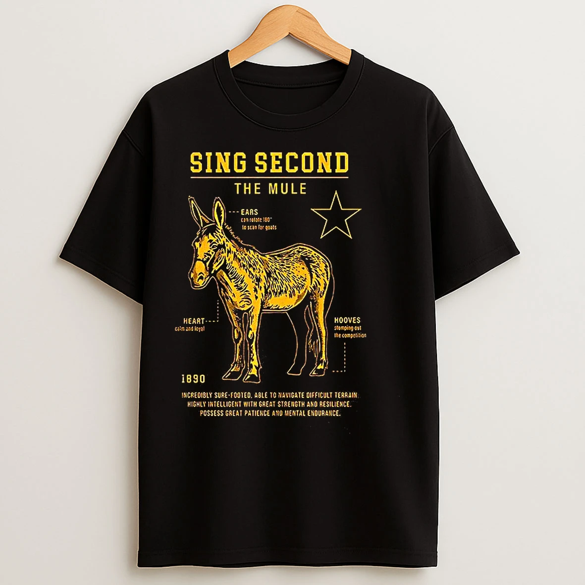 Donkey Sing Second The Mule 1890 T Shirts