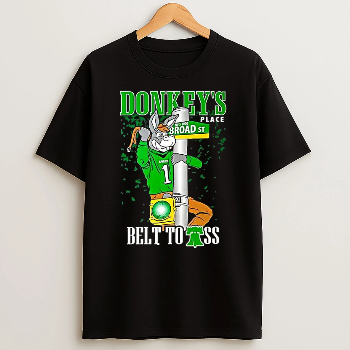 Donkeys Place Belt To Ass Philadelphia Eagles Shirts