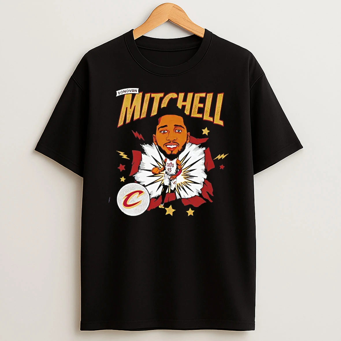 Donovan Mitchell Cleveland Cavaliers Caricature Shirts