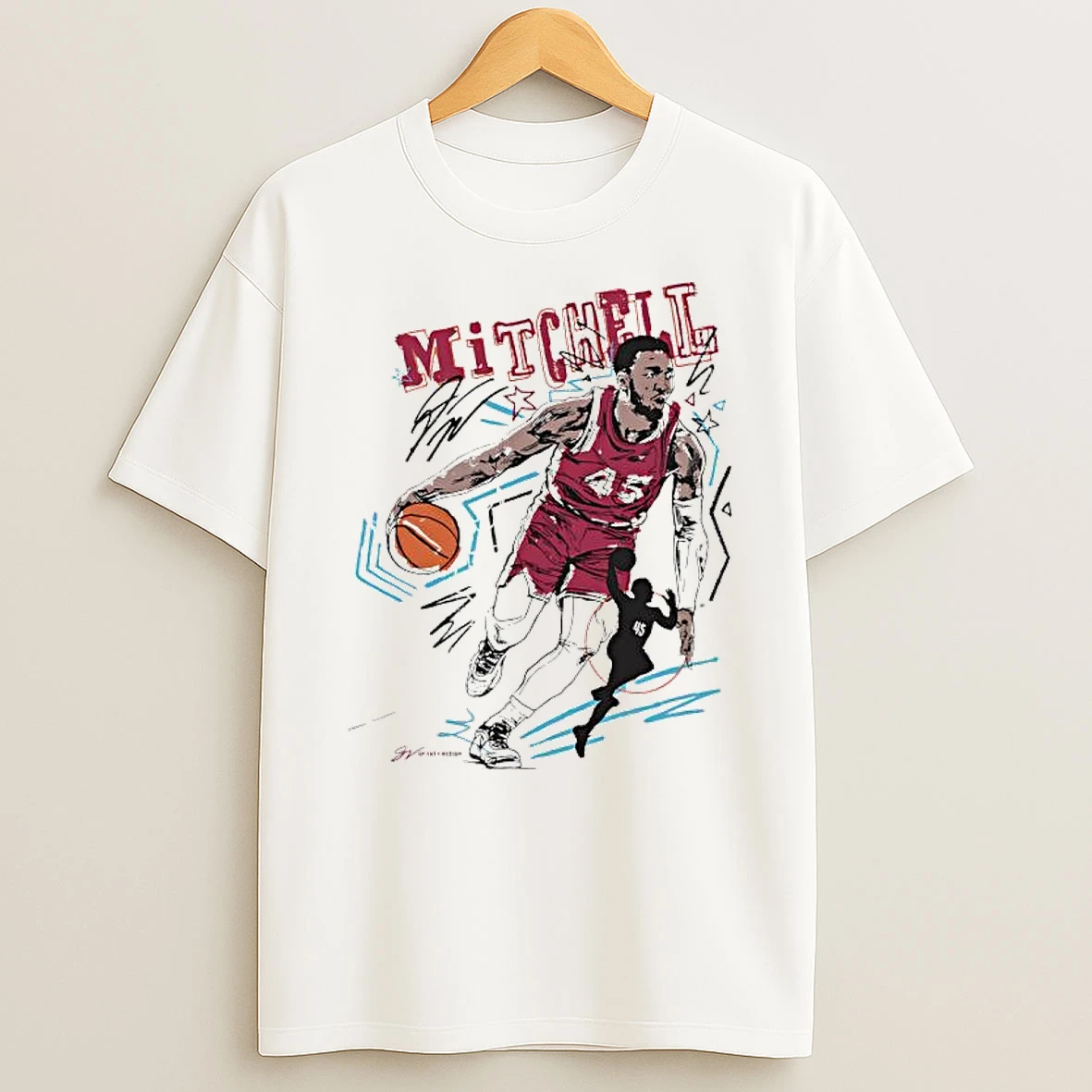 Donovan Mitchell Cleveland Cavaliers Nba Playoffs 2025 Signature Graphic Shirts