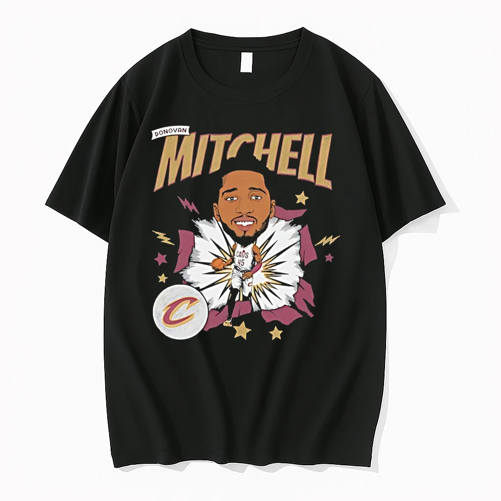 Donovan Mitchell Cleveland Cavaliers Basketball Player Caricature Shirts