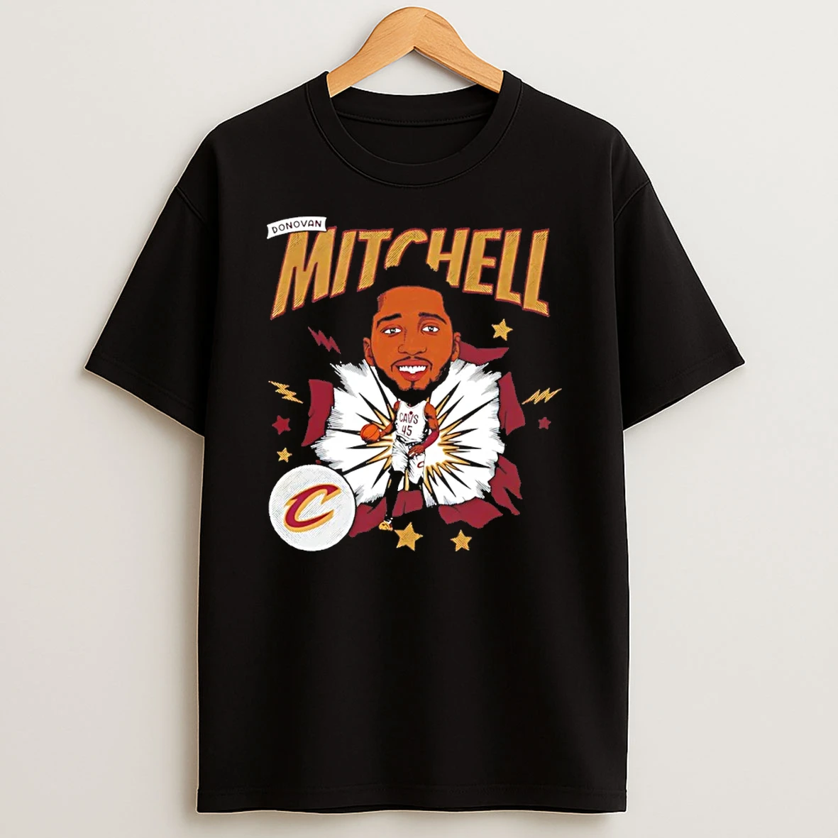 Donovan Mitchell Cleveland Cavaliers Caricature 25 Shirts