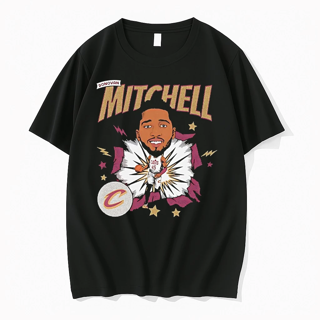Donovan Mitchell Big Head Caricature Cleveland Cavaliers Shirts