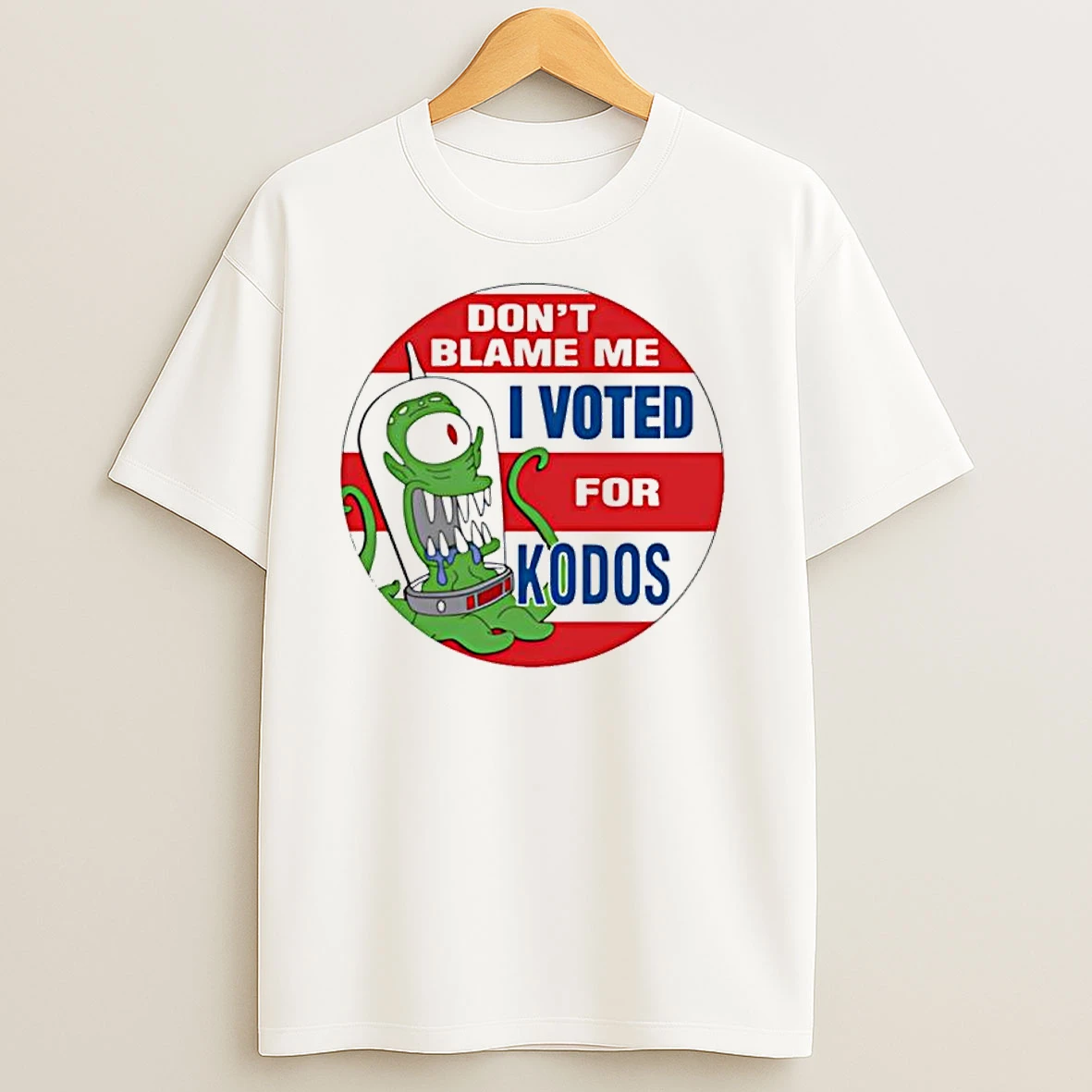 Dont Blame Me I Voted For Kodos Christmas T Shirts