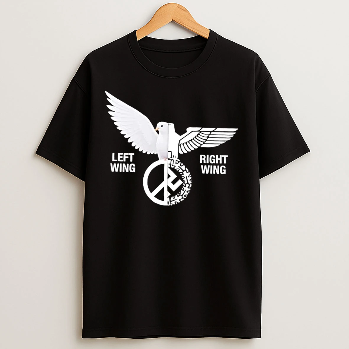 Dove Bird Left Wing Right Wing Logo T Shirts