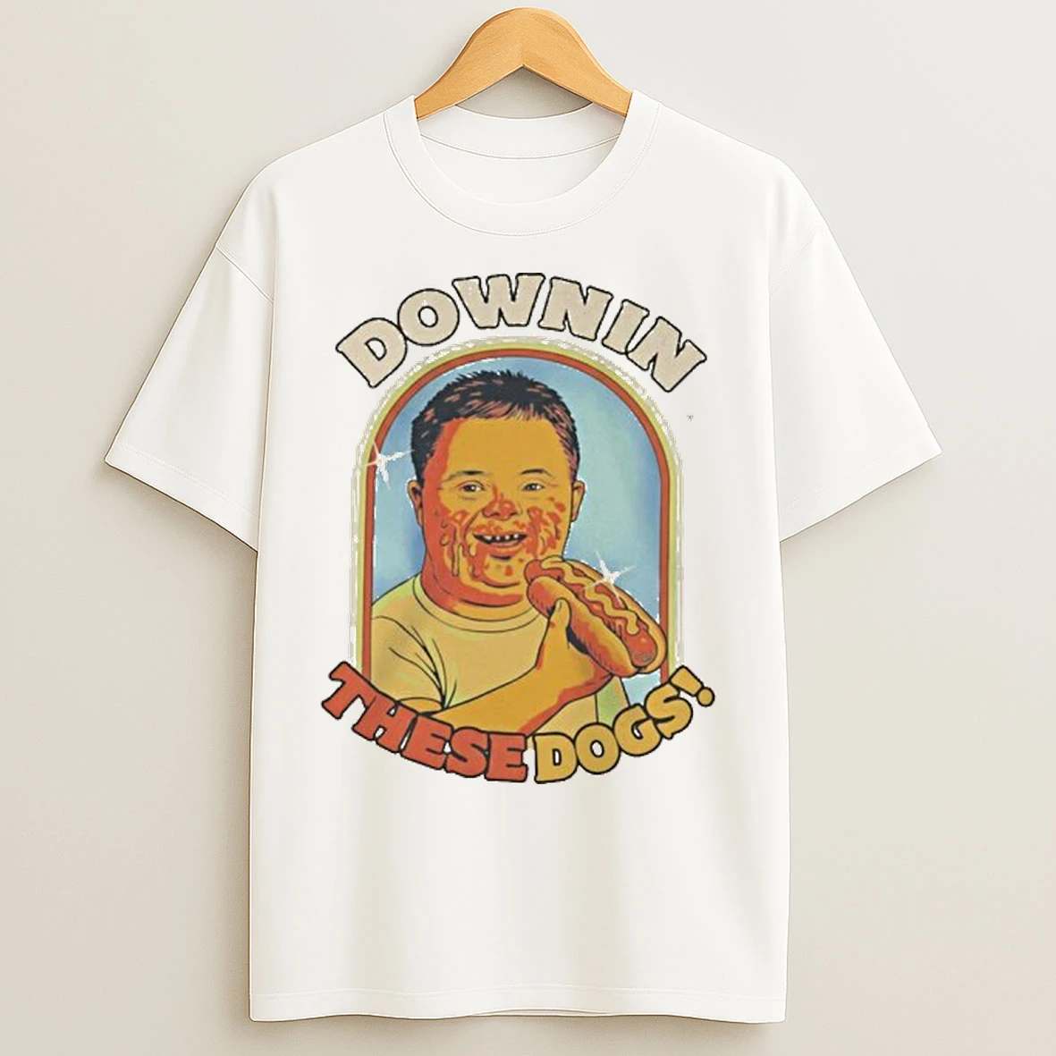 Downin These Hot Dogs Down Syndrome T Shirts