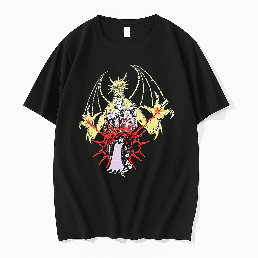 Dragon Studies Oversized Graphic Retro Shirts