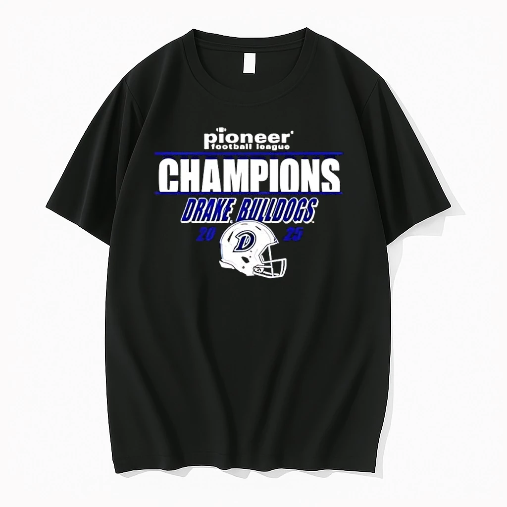 Drake Bulldogs 2025 Pioneer Football League Pfl Champions Shirts