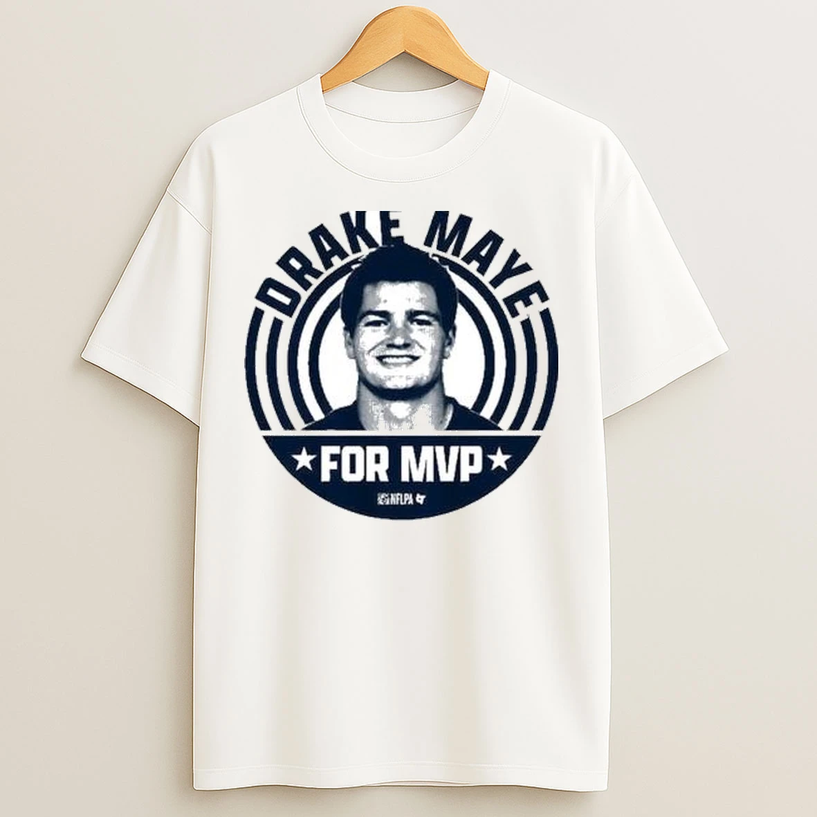 Drake Maye For Mvp 2025 Circle White T Shirts