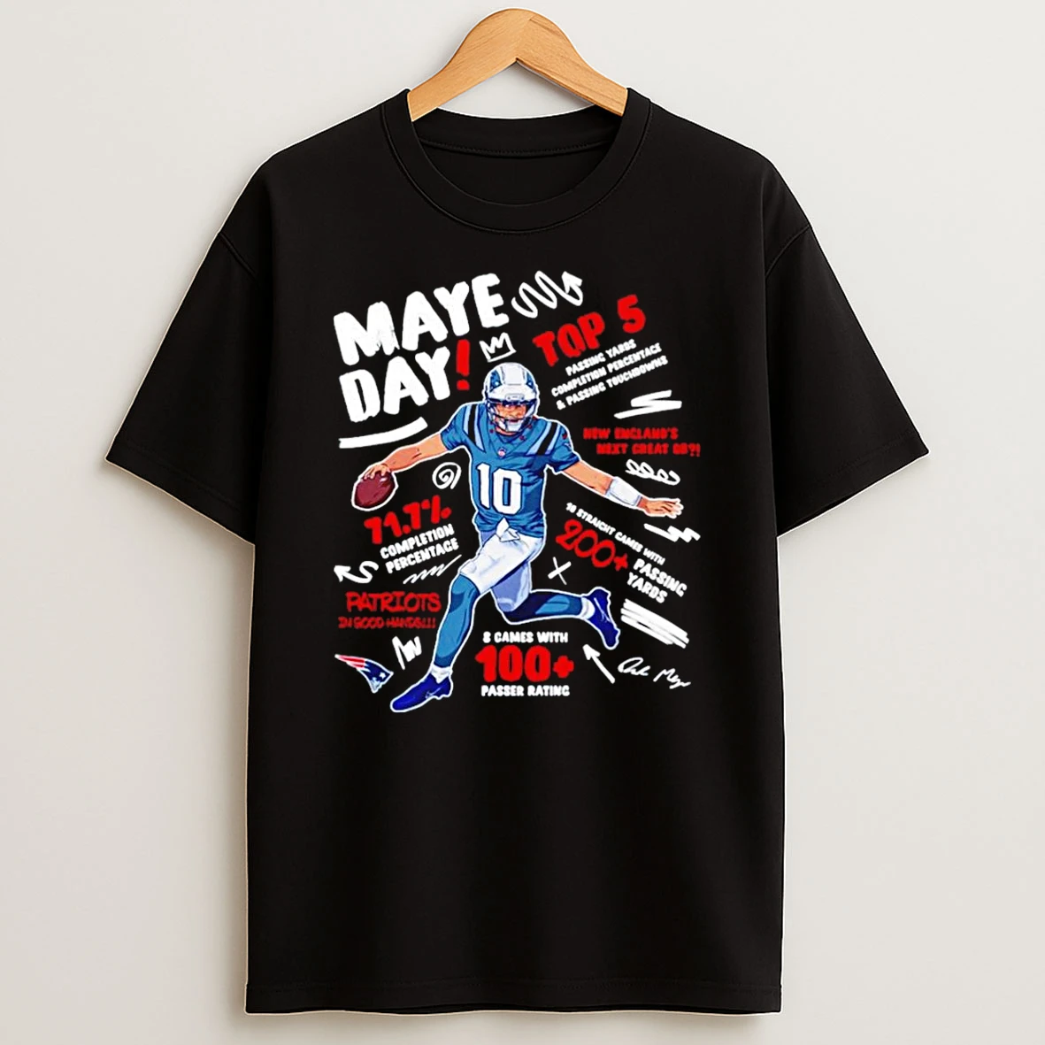Drake Maye New England Patriots Maye Day Shirts