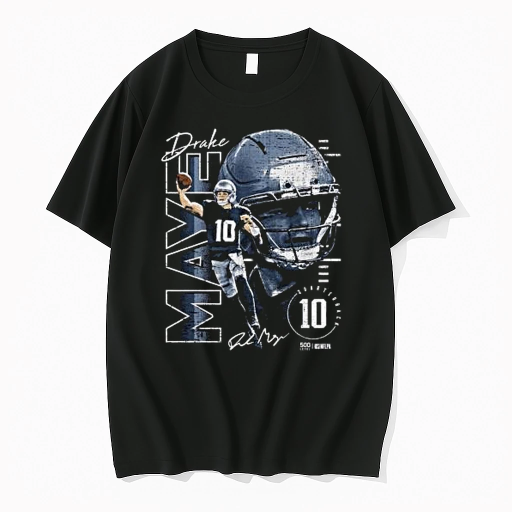 Drake Maye New England Vertical Name Signature Shirts