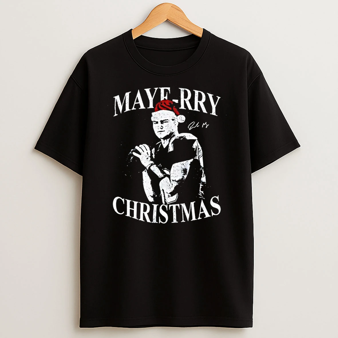 Drake Maye Santa Maye Merry Christmas Shirts