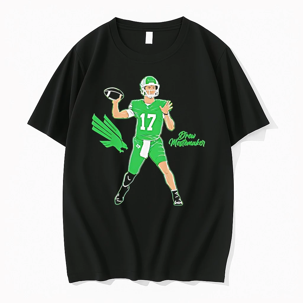 Drew Mestemaker North Texas Mean Green Football Superstar Pose Shirts