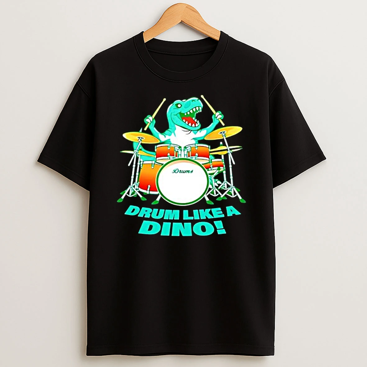 Drumming Soul T Rex Drum Like A Dino Shirts