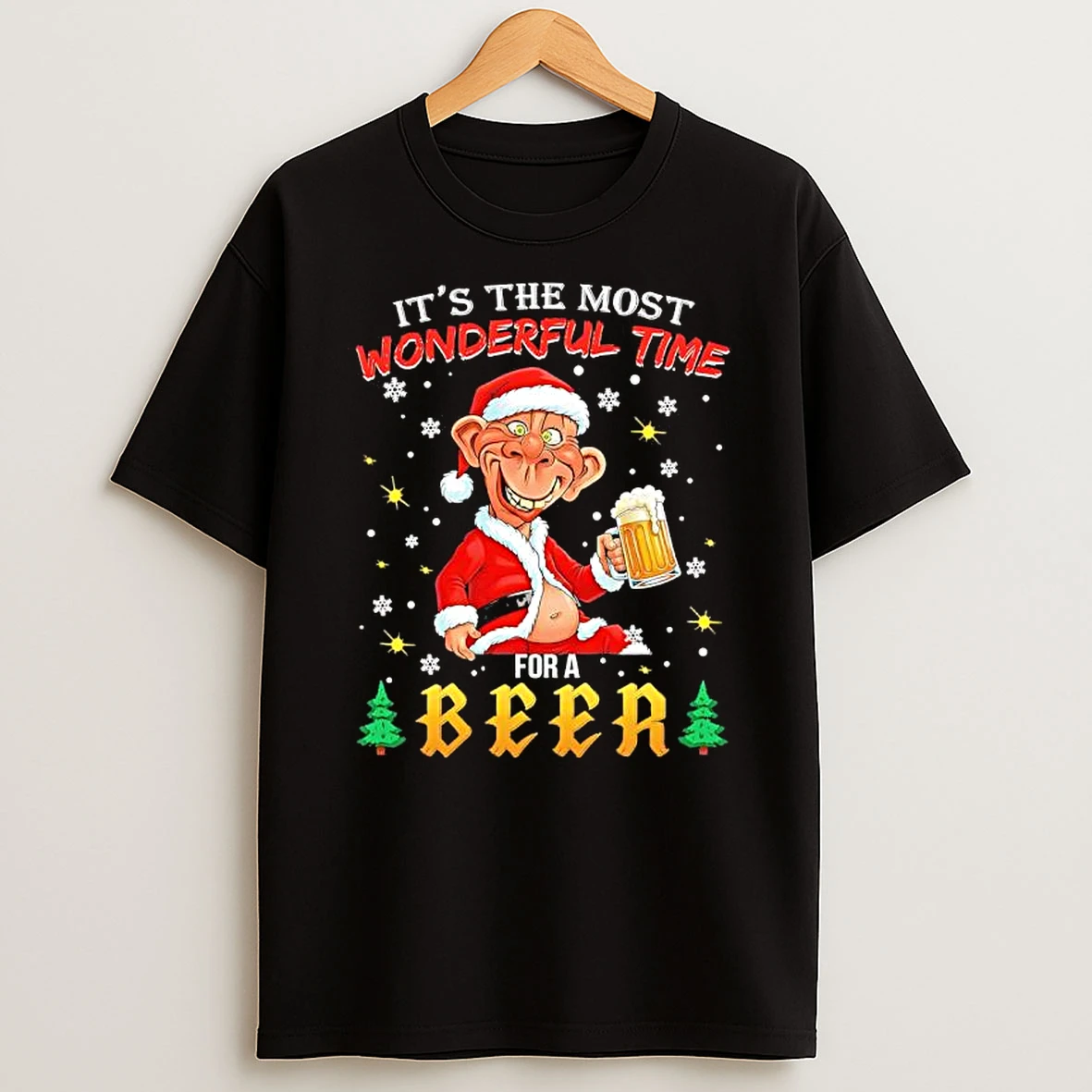 Drunken Santa Claus Its The Most Wonderful Time For A Beer Shirts