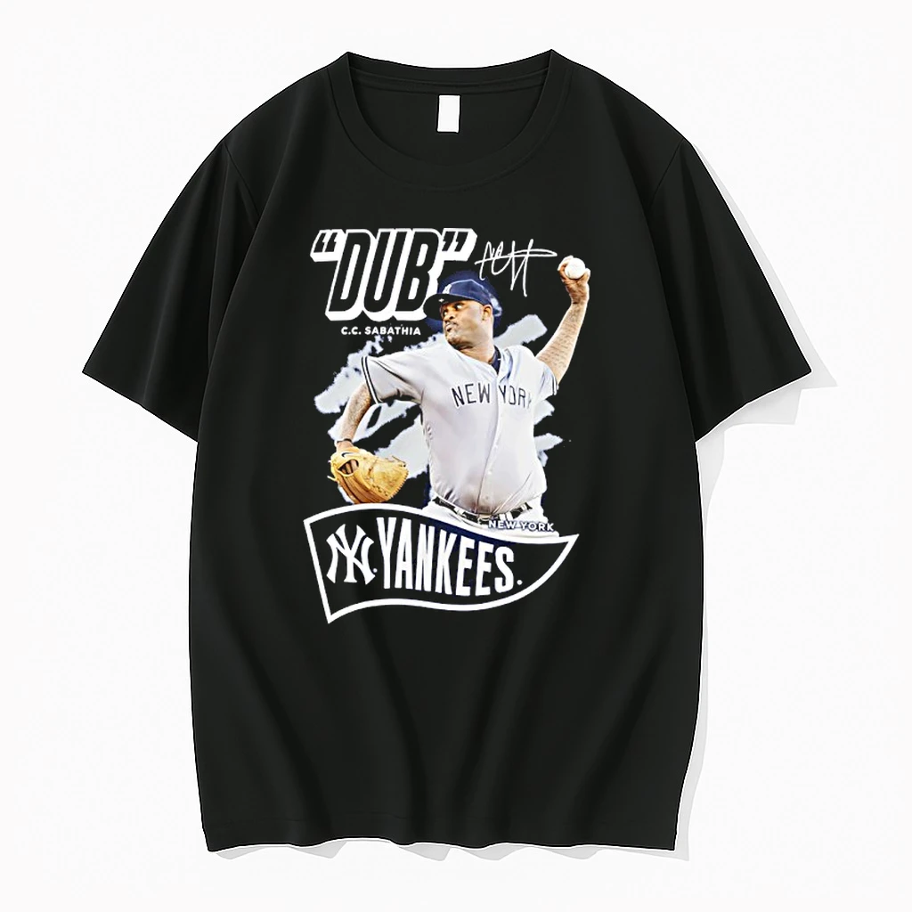 Dub Cc Sabathia New York Yankees Retired Player Nickname Signature Shirts