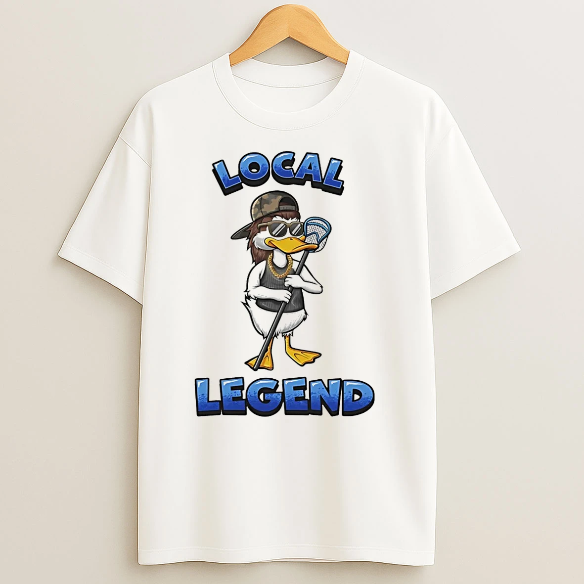 Duck Lacrosse Local Legend Mascot T Shirts
