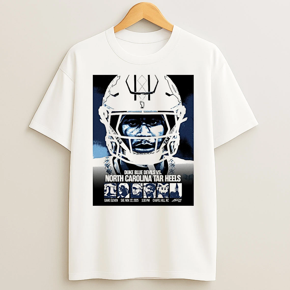 Duke Blue Devils Vs North Carolina Tar Heels Game Eleven Sat Nov 22 2025 Chapel Hill Nc Shirts