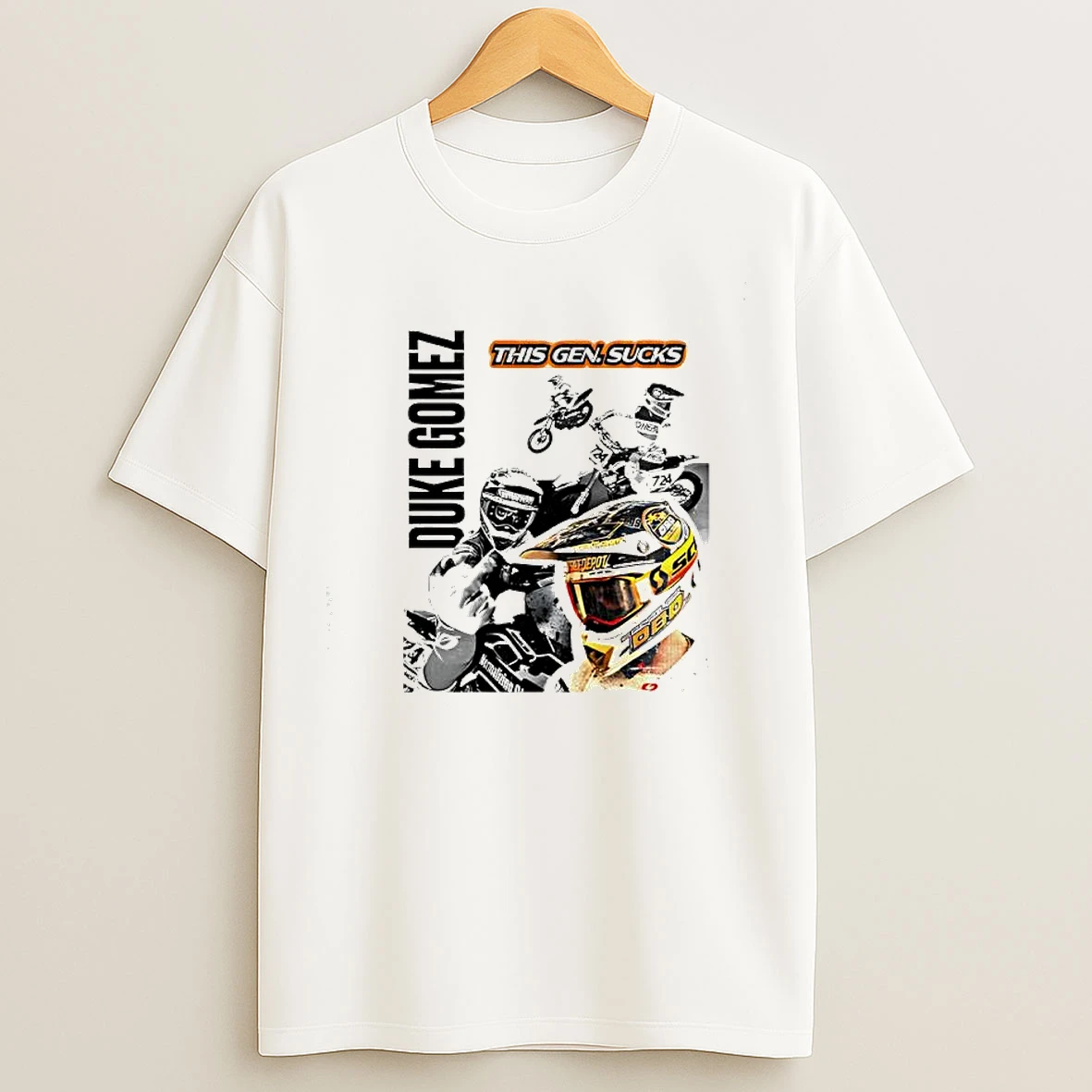Duke Gomez Moto This Gen Sucks T Shirts