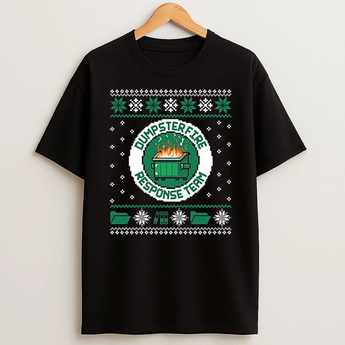 Dumpster Fire Response Team Chaos Ugly Cute Employee Shirts