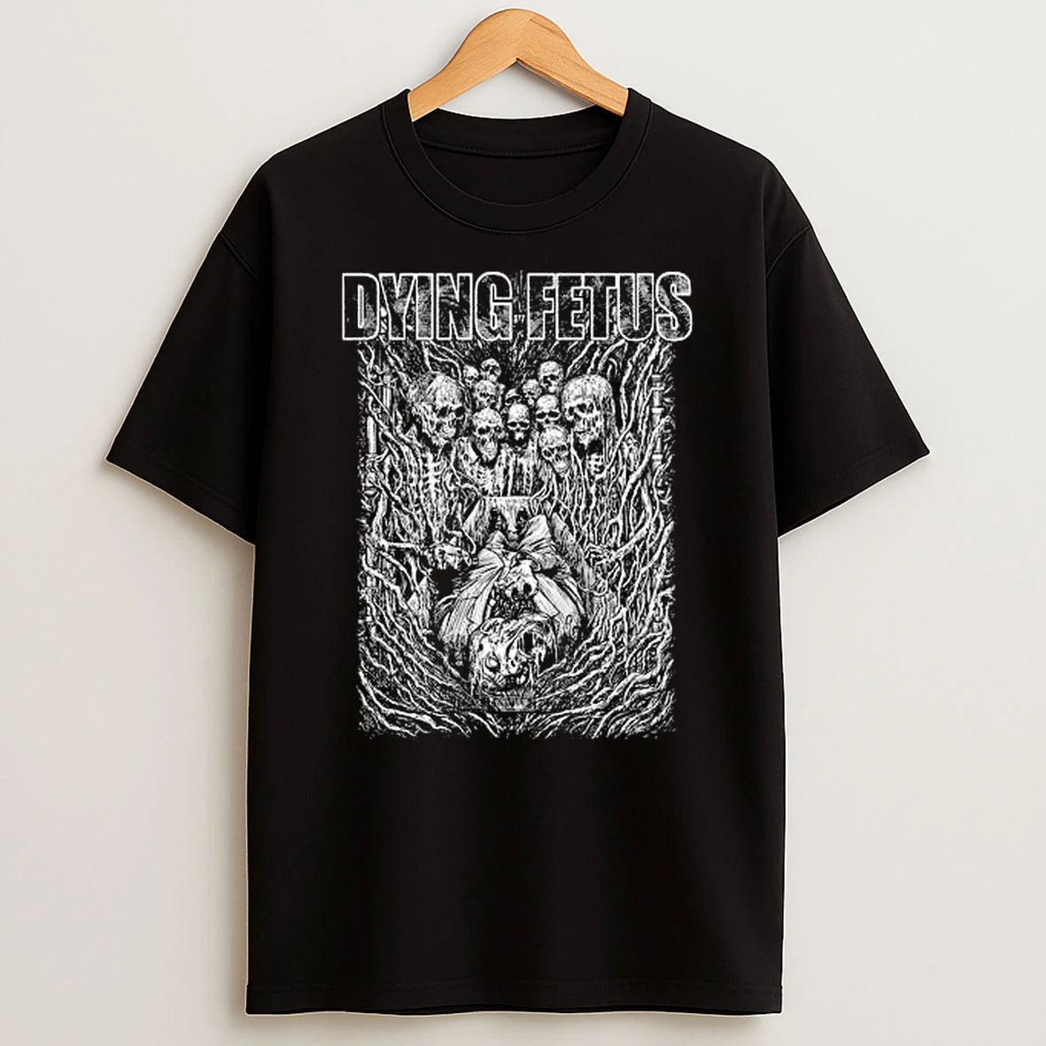 Dying Fetus Skeleton Funeral Shirts