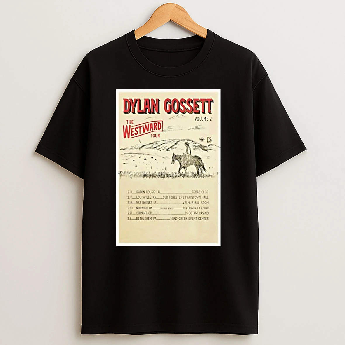 Dylan Gossett Fall Tour 2026 T Shirts