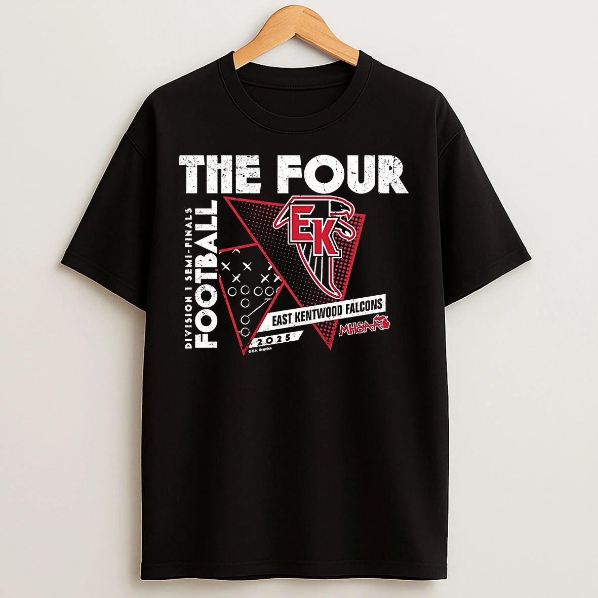 East Kentwood Falcons 2025 D1 Semifinals The Four T Shirts