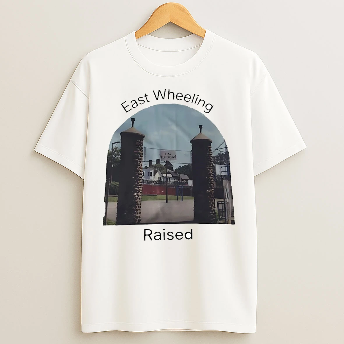 East Wheeling Raised T Shirts