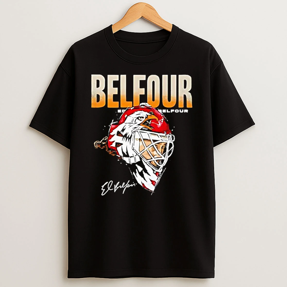 Ed Belfour Chicago Eagle Mask Shirts