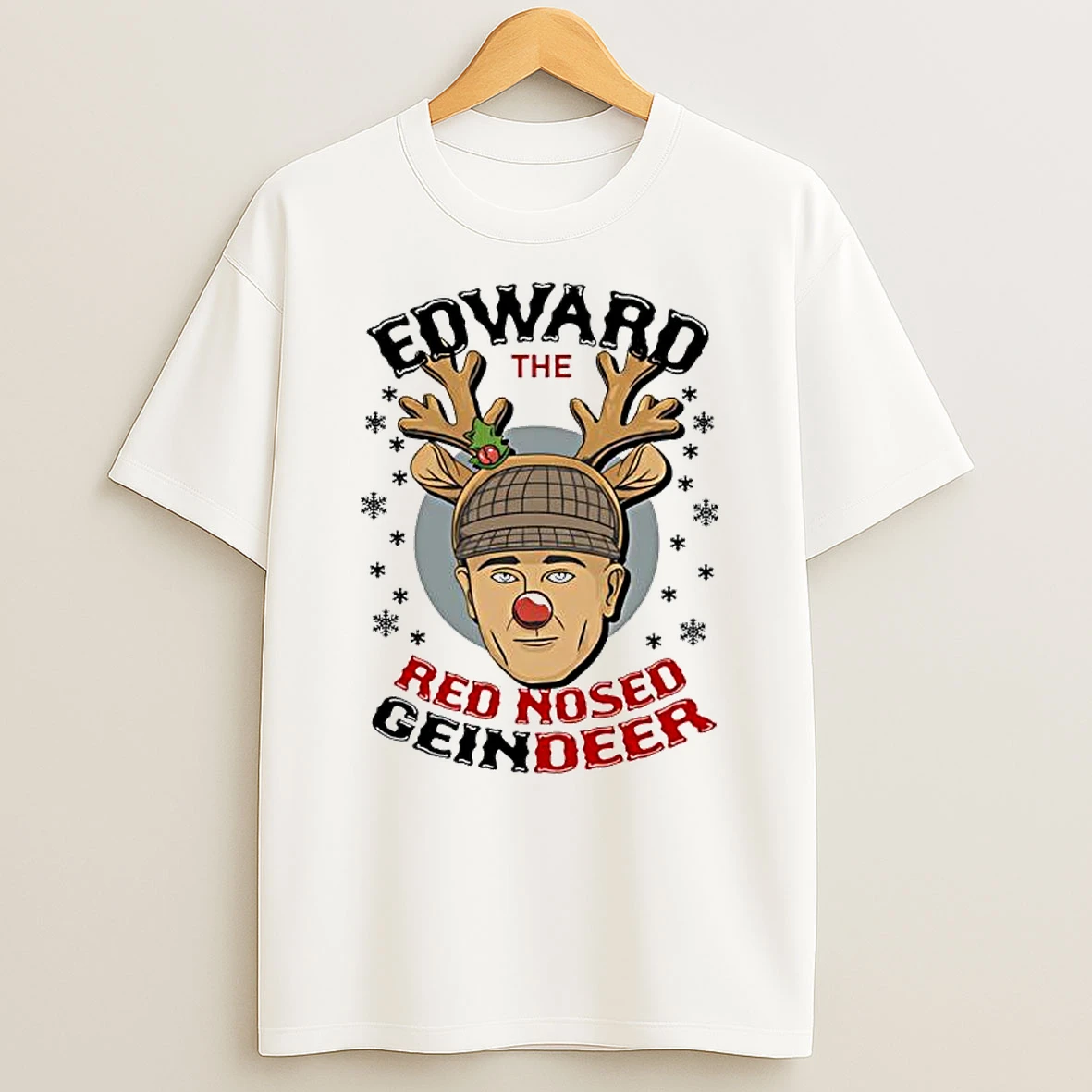 Ed Gein Edward The Red Nose Reindeer Christmas Shirts