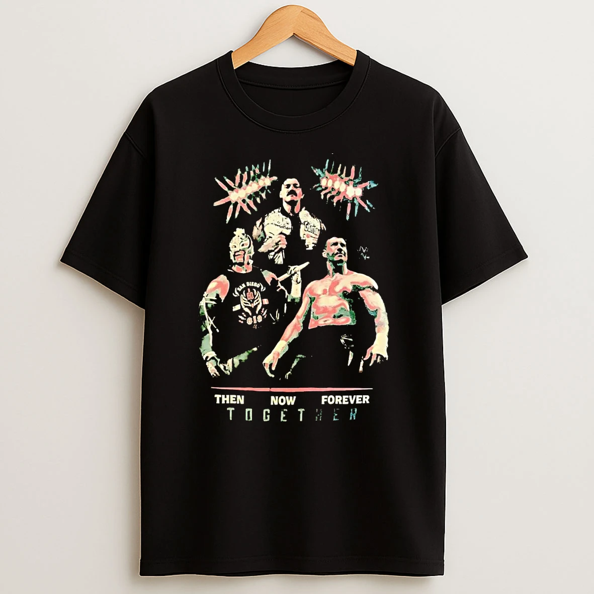 Eddie Guerrero Rey Mysterio And Chavo Guerrero Then Now Forever Together Shirts